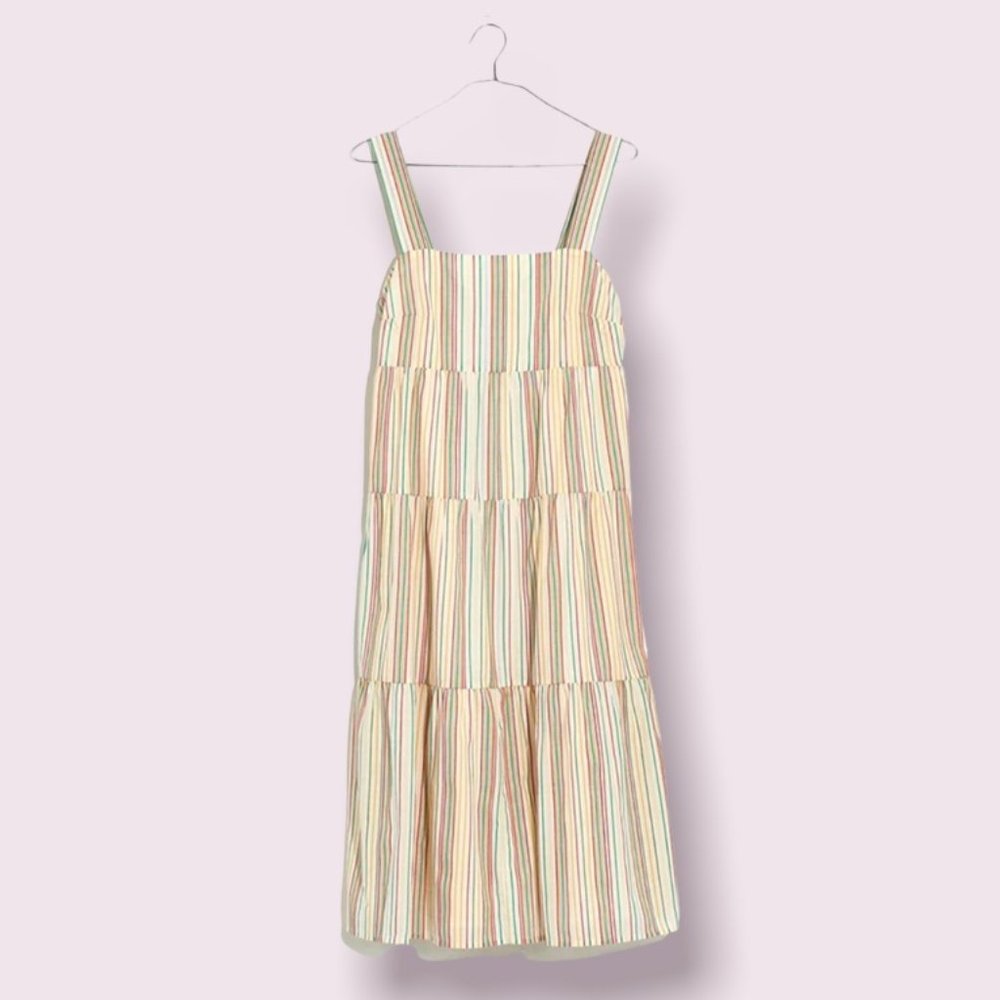 Madewell Striped Midi Dress - Multicolor